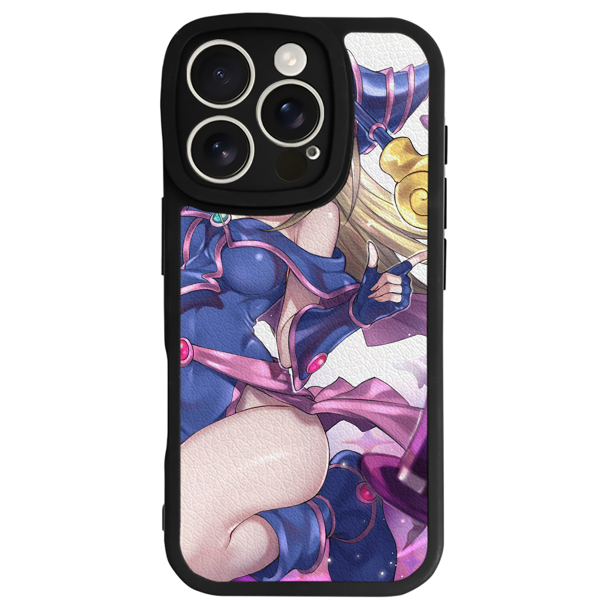 （画像用） 遊☆戯☆王 Yu-Gi-Oh! 【iPhone 16シリーズ対応】シリコンスマホケース（レザー調） 材質：シリコン